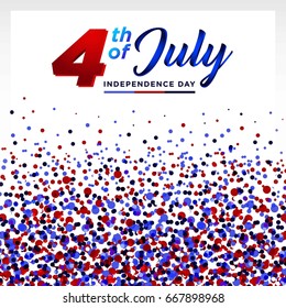 independence day usa background vector illustration