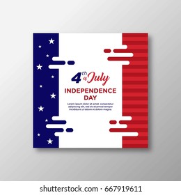 independence day usa background vector illustration
