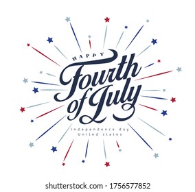 Independence day USA banner template .4th of July celebration poster template.fourth of july vector illustration .