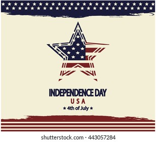 Independence day Usa card or background. vector illustration.
