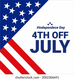 Celebración del Día de la Independencia en Estados Unidos. 4.ª plantilla de afiches de julio