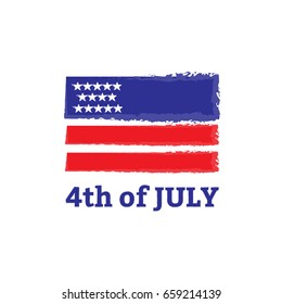 independence day, usa flag, 4th of july, vector