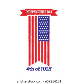 independence day, usa flag, 4th of july, vector