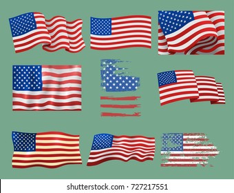 20,559 American Flag Waving Stock Vectors, Images & Vector Art ...