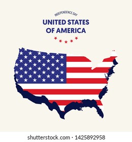 Independence day of USA. Forth of July concept poster background. Graphic design element template can be used for backdrop, brochure, leaflet, flyer, publication, vector illustration