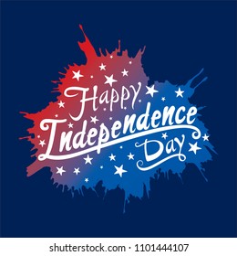 independence day of USA greeting card, national flag design