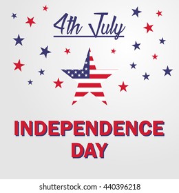 Independence day USA. Happy independence day 4th july. Vector illustration