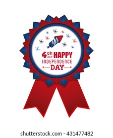 Independence day. Usa icon. Celebration concept , vector