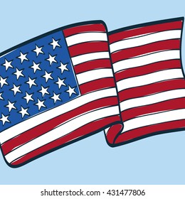 Independence day. Usa icon. Celebration concept , vector