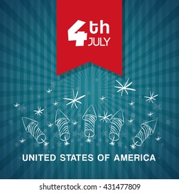Independence day. Usa icon. Celebration concept , vector