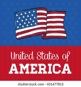 Independence day. Usa icon. Celebration concept , vector
