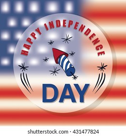 Independence day. Usa icon. Celebration concept , vector