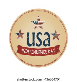 independence day USA logotype