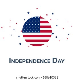 Independence day of USA. Patriotic Banner. Vector illustration