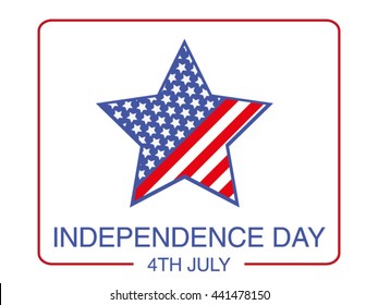 Independence Day USA. Poster. Vector. EPS10