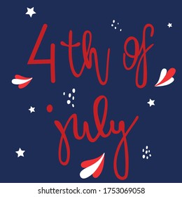 
Independence Day USA. Suitable for banner, advertising poster, greeting card or sticker. Vector illustration.