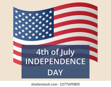 Independence Day USA Vector. 4th of July holiday day.
