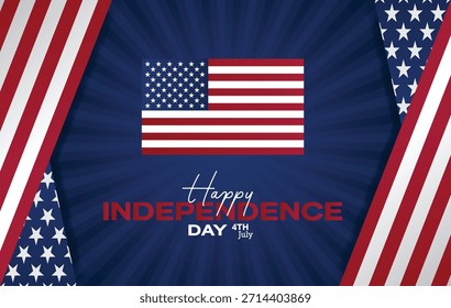 Dia da Independência do fundo vetorial dos eua