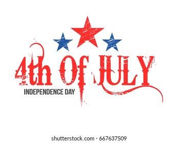 Independence day usa, vector background.