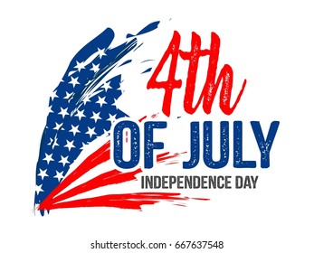 Independence day usa, vector background.