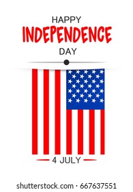 Independence day usa, vector background.