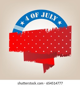 Independence day vector background. Bright template for holiday design. Elements for illustration. Eps10