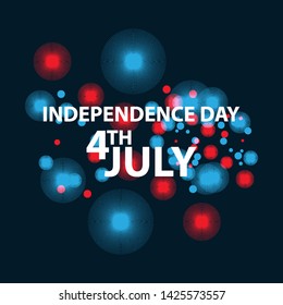 independence day vector background,4th july with dark background