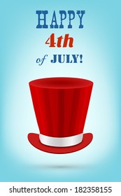 Independence day vector greeting card (4th of July celebration)