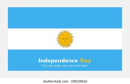 Independence Day. Vector. Icon. Flag of Argentina