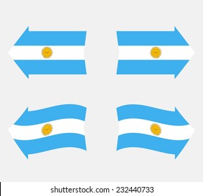 Independence Day. Vector. Icon. Flag of Argentina