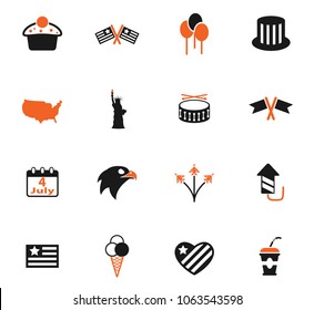 independence day vector icons for web and user interface design