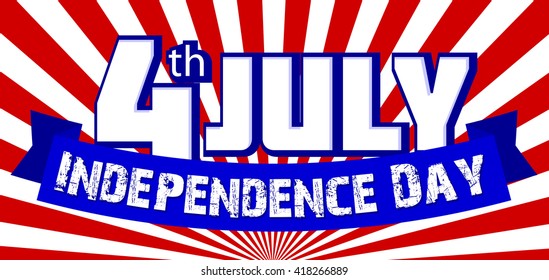 Independence day, vector illustration