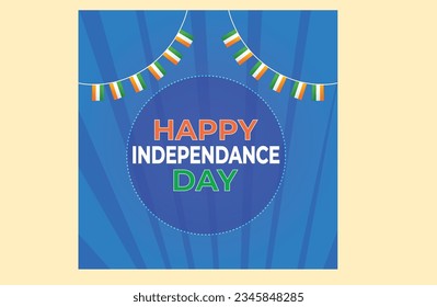 Independence day vector illustration graphics post
