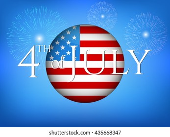 Independence Day vector illustration.4th of July vector illustration.  Web banner