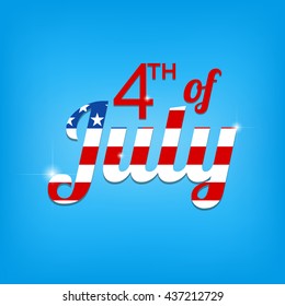 Independence Day vector illustration.4th of July vector illustration.  Web banner
