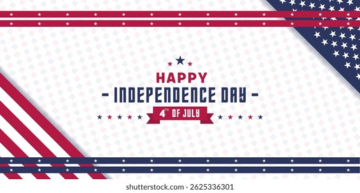 Independence Day vector patriotic background.