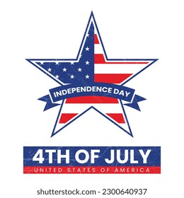independence day vector, independence day usa badge, independence day icon, united states of america independence day on 4th july seal, stamp, emblem, sticker,  patch, label vector illustration