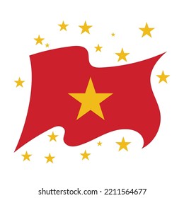 Independence Day of Vietnam Illustration