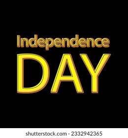 Independence Day Vintage USA 3d text, United States of America celebration. Hand lettering, american holiday grunge texture retro design vector illustration
