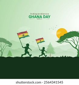 Independence Ghana Day . Ghana Day creative Design for social media post