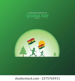 Independence Ghana Day . Ghana Day creative Design for social media post