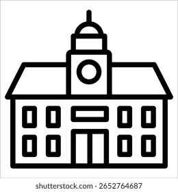 Elemento de icono de Independence Hall para diseño