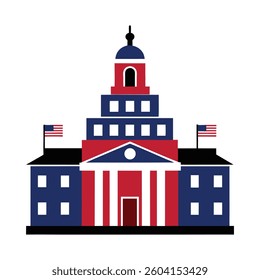 independence hall vector illustration design