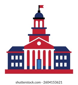 independence hall vector illustration design