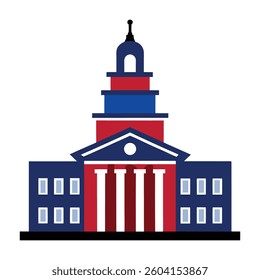 independence hall vector illustration design