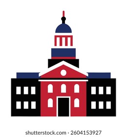 independence hall vector illustration design