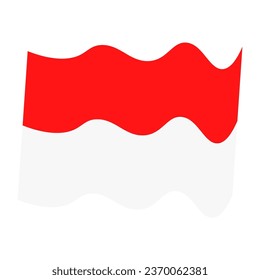 independence Indonesian flag, icon ellements illustration