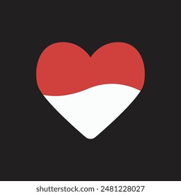 Independence Indonesian Flag Vector Illustration
