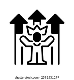 Independence line icon. Universal creative premium symbol. Vector sign icon logo template. Vector illustration