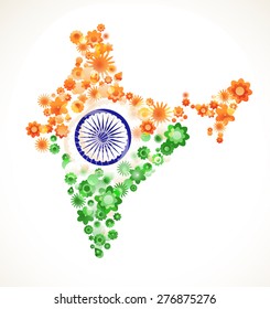 Independence and Republic Day of India. Vector background